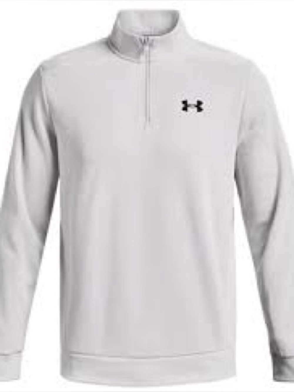 XL Under Armour Golf Coldgear Mens Gray 1/4 Zip Loose Long Sleeve Sweatshirt Top